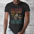 Please Be Patient With Me I'm From The 1900s Cool Gramophone Men's V-Neck T-Shirt Please Be Patient With Me I'm From The 1900s Cool Gramophone Men's V-Neck T-Shirt