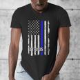 Police Graduation Est 2025 Back Print Police Academy Vintage Men's V-Neck T-Shirt