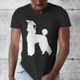 Poodle Graduation Dog Graduate Men's V-Neck T-Shirt