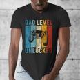 Pregnancy Announcement Dad Level Unlocked New Daddy Father Men's V-Neck T-Shirt Pregnancy Announcement Dad Level Unlocked New Daddy Father Men's V-Neck T-Shirt