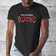 Preschool Rocks Back To School Graduation Teacher Student Men's V-Neck T-Shirt