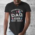 Promoted To Dad Again Est 2026 Vintage Dad Men's V-Neck T-Shirt