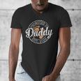 Promoted To Daddy Est 2026 Stamp First Time Dad To Be Men's V-Neck T-Shirt