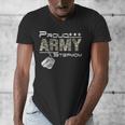 Proud Army Stepmom Army Graduation Stepmom US Army Stepmom Men's V-Neck T-Shirt