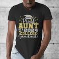 Proud Aunt Of 2024 College Graduate Family 24 Graduation Men's V-Neck T-Shirt
