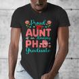 Proud Aunt Of An Amazing PhD Graduate Family Graduation Men's V-Neck T-Shirt