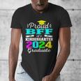 Proud Bff Of Kindergarten Graduate 2024 Graduation Bff Men's V-Neck T-Shirt