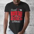Proud Bonus Dad Of a Class Of 2025 Graduate Graduation Men's V-Neck T-Shirt