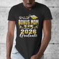 Proud Bonus Mom Of a Class Of 2026 Graduate Graduation 2026 Men's V-Neck T-Shirt