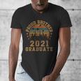 Proud Brother Of 2021 Graduate Senior 21 Vintage Graduation Men's V-Neck T-Shirt