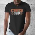 Proud Cheer Dad My Favorite Cheerleader Calls Me Dad Orange Men's V-Neck T-Shirt