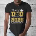 Proud Dad Of A 2026 Graduate Senior 2026 Grad Family Men's V-Neck T-Shirt