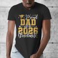 Proud Dad Of A 2026 Graduate Senior Graduation Class Of 2026 Men's V-Neck T-Shirt