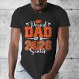 Proud Dad Of A 2026 Senior Basketball Graduation Family Men's V-Neck T-Shirt