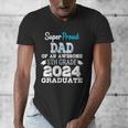 Proud DAD Of A 5th Grade Graduate 2024 Elementary Graduation Men's V-Neck T-Shirt