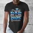 Proud Dad Of 5th Grade Graduate 2025 Elementary Graduation Men's V-Neck T-Shirt