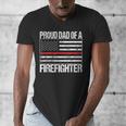 Proud Dad Of a Firefighter Fireman Parent Men's V-Neck T-Shirt