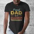 Proud Dad Of An Official Teenager 13th Birthday Son Daughter Men's V-Neck T-Shirt