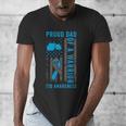 Proud Dad Of A T1D Warrior Type 1 Diabetes Awareness Men's V-Neck T-Shirt Proud Dad Of A T1D Warrior Type 1 Diabetes Awareness Men's V-Neck T-Shirt