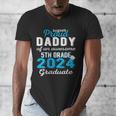 Proud Daddy Of 5th Grade Graduate 2024 Family Graduation Men's V-Neck T-Shirt