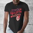 Proud Educated Latina Graduation Masters Degree PhD Men's V-Neck T-Shirt