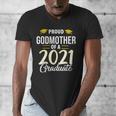 Proud Godmother Of A 2021 Graduate Graduation Clothes MBA Men's V-Neck T-Shirt