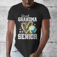 Proud Grandma Of A 2026 Senior Volleyball Graduation Leopard Men's V-Neck T-Shirt