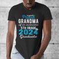 Proud Grandma Of 5th Grade Graduate 2024 Family Graduation Men's V-Neck T-Shirt