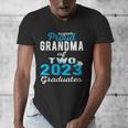 Proud Grandma Of Two 2023 Graduate Class 2023 Graduation Men's V-Neck T-Shirt