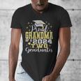 Proud Grandma Of Two 2024 Graduate Class 2024 Graduation Men's V-Neck T-Shirt
