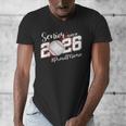 Proud Mama Of A 2026 Senior Baseball Graduation Mom Men's V-Neck T-Shirt