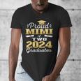 Proud Mimi Of Two 2024 Graduate Class 2024 Graduation Family Men's V-Neck T-Shirt