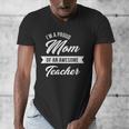 Proud Mom Of An Awesome Teacher Shirt Cute Graduation For Men Women Men's V-Neck T-Shirt