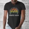 Proud Mom Of a Class Of 2021 Graduate Senior 21 Graduation Men's V-Neck T-Shirt