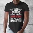 Proud Mom Of PhDaughter PhD Degree Graduate Graduation Men's V-Neck T-Shirt