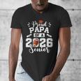 Proud Papa Of A 2026 Senior Football Graduation Dad Men's V-Neck T-Shirt