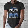 Proud Pops Of 2023 College Graduate Family 23 Graduation Men's V-Neck T-Shirt