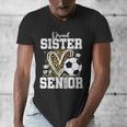 Proud Sister Of A 2026 Senior Soccer Graduation Leopard Men's V-Neck T-Shirt