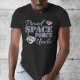 Proud Space Force Uncle Space Force Graduation Tee Men's V-Neck T-Shirt