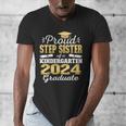 Proud Step Sister Of Kindergarten Graduate 2024 Graduation Men's V-Neck T-Shirt