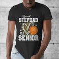 Proud Stepdad Of A 2026 Senior Basketball Graduation Leopard Men's V-Neck T-Shirt