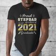 Proud Stepdad Class Of 2021 Graduate Senior 21 Graduation Men's V-Neck T-Shirt