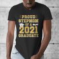 Proud Stepmom Of a 2021 Graduate School Graduation Party Men's V-Neck T-Shirt
