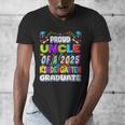 Proud UNCLE Of a 2025 Kindergarten Graduate Graduation Men's V-Neck T-Shirt