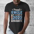 Proud Uncle Of A Class Of 2022 Graduate 22 Senior Graduation Men's V-Neck T-Shirt
