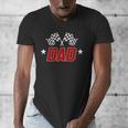Racing Birthday Boy Race Car Dad Family Matching Men's V-Neck T-Shirt