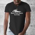 Real Men Have Curves Dad Body Men's V-Neck T-Shirt