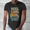 Reel Cool Dad Fathers Day Fishing Outdoors Men's V-Neck T-Shirt