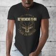 Retirement Grandpa Hunting Deer Elk Retired Hunter Dad Men's V-Neck T-Shirt