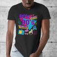 Retro 1980s 80's Baby 1990s 90's Made Me Nostalgia Birthday Men's V-Neck T-Shirt